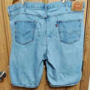 Levi's 469‎ Denim Shorts Mens Size 44 Light Wash Blue Jean Shorts